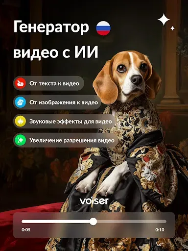 Скриншот 6 — Генератор видео ИИ: Voiser AI