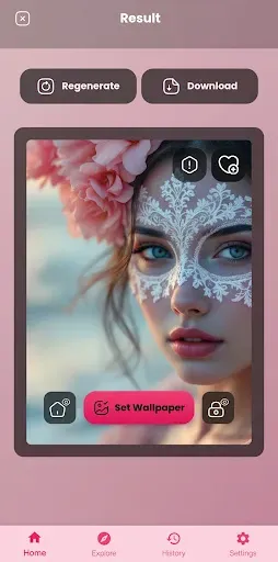 Скриншот 2 — AI Cute Wallpaper App