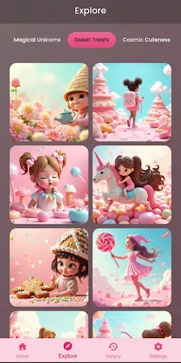 Скриншот 3 — AI Cute Wallpaper App