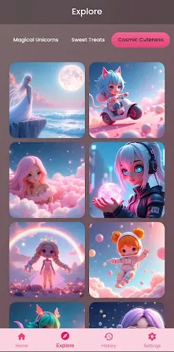 Скриншот 5 — AI Cute Wallpaper App