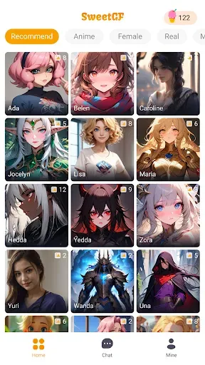 Скриншот 1 — Sweet GF-Virtual Love Story