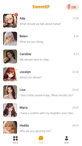 Скриншот 2 — Sweet GF-Virtual Love Story