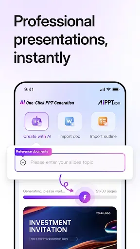 Скриншот 2 — AiPPT- AI Presentation Maker