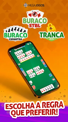 Скриншот 1 — Buraco MegaJogos - Canastra