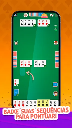 Скриншот 2 — Buraco MegaJogos - Canastra