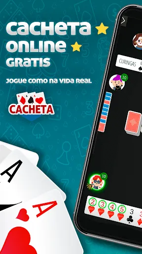 Скриншот 1 — Cacheta MegaJogos: Cartas