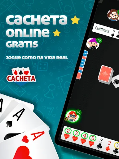Скриншот 5 — Cacheta MegaJogos: Cartas