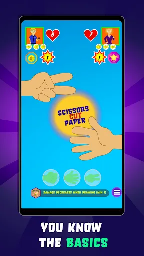 Скриншот 1 — Rock Paper Scissors Action!