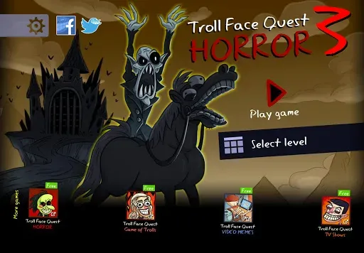 Скриншот 1 — Troll Face Quest: Horror 3