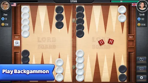 Скриншот 1 — Backgammon - Lord of the Board