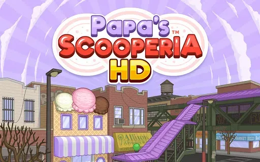 Скриншот 1 — Papa's Scooperia HD