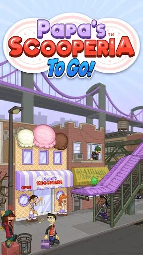 Скриншот 1 — Papa's Scooperia To Go!
