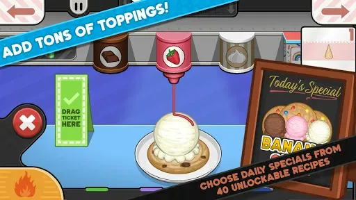 Скриншот 4 — Papa's Scooperia To Go!