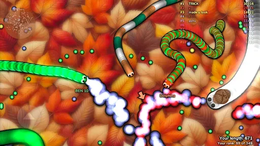 Скриншот 2 — slither.io