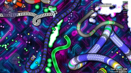 Скриншот 8 — slither.io