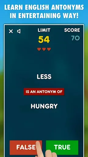 Скриншот 1 — Antonyms Game