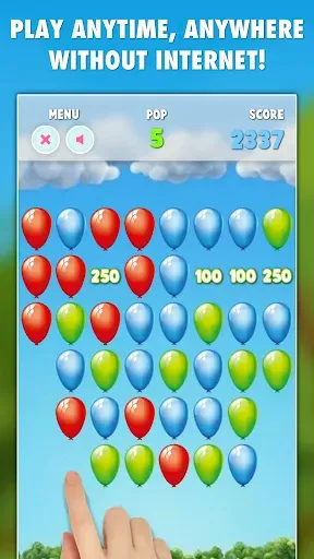 Скриншот 3 — Balloons Pop!
