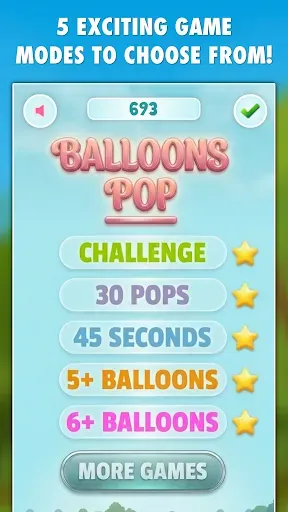 Скриншот 4 — Balloons Pop!