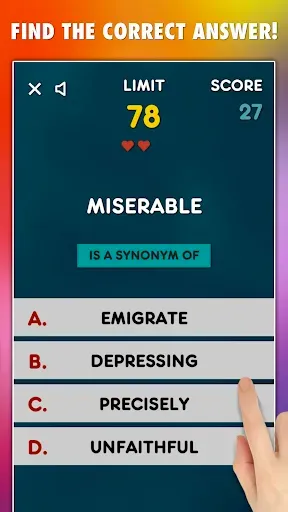 Скриншот 1 — Synonyms Game