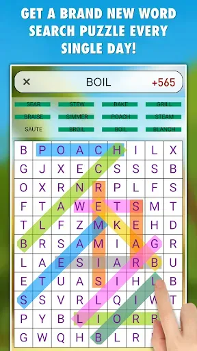 Скриншот 1 — Word Search Daily 3000+