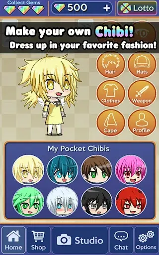 Скриншот 2 — Pocket Chibi - Anime Dress Up