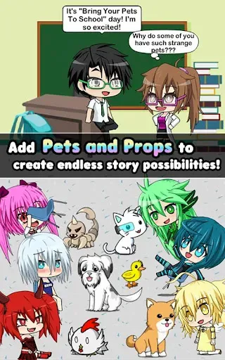 Скриншот 4 — Pocket Chibi - Anime Dress Up