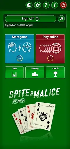 Скриншот 1 — Spite & Malice Premium