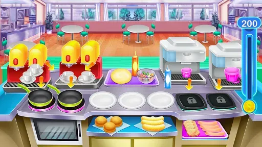 Скриншот 1 — Fast Food Cooking & Serving