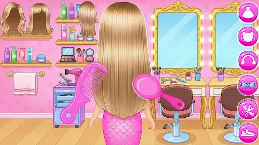 Скриншот 1 — Princess Mermaid At Hair Salon
