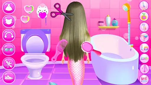 Скриншот 2 — Princess Mermaid At Hair Salon