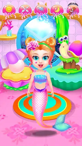Скриншот 4 — Princess Mermaid At Hair Salon