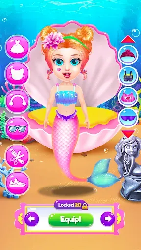 Скриншот 8 — Princess Mermaid At Hair Salon
