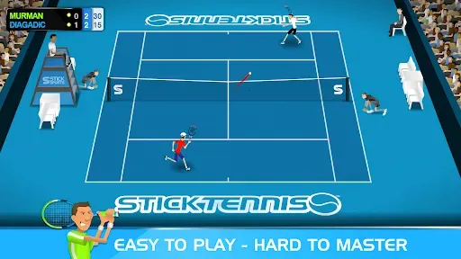 Скриншот 1 — Stick Tennis
