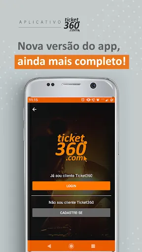 Скриншот 1 — Ticket360 Ingressos + Eventos