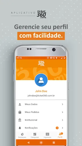 Скриншот 2 — Ticket360 Ingressos + Eventos