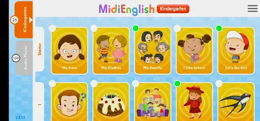 Скриншот 1 — MidiEnglish (Kindergarten)