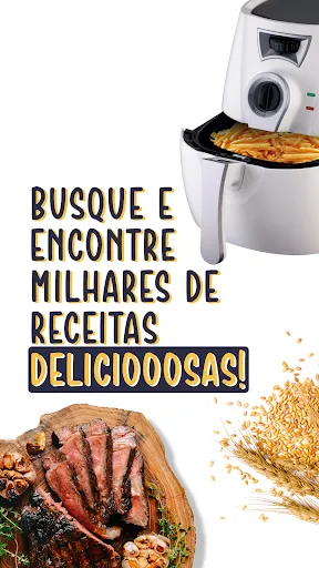 Скриншот 1 — Air Fryer Receitas Fritadeira