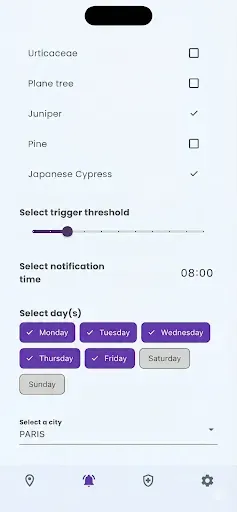 Скриншот 5 — Pollen Count & Alerts