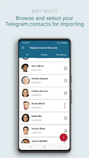 Скриншот 2 — Telegram Contact Recovery