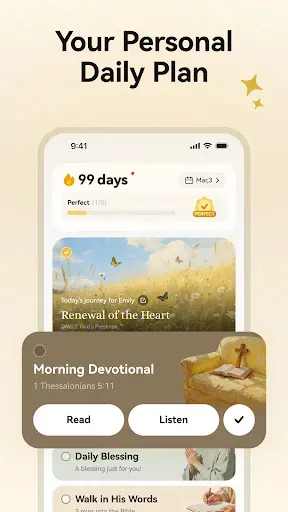 Скриншот 3 — Blessed - Bible Verse & Prayer