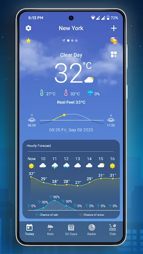 Скриншот 8 — 9Weather: Прогноз погоды