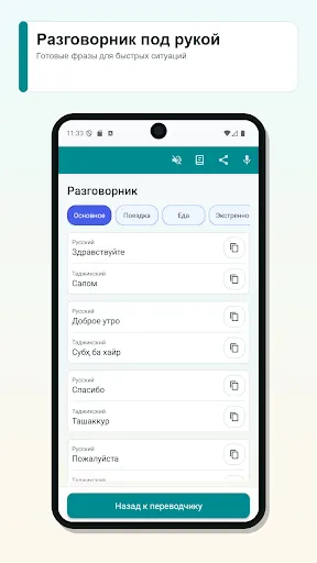 Скриншот 2 — Русско Таджикский Переводчик