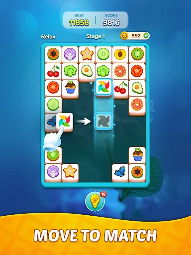 Скриншот 6 — Tile Slide Pair: Mahjong Match