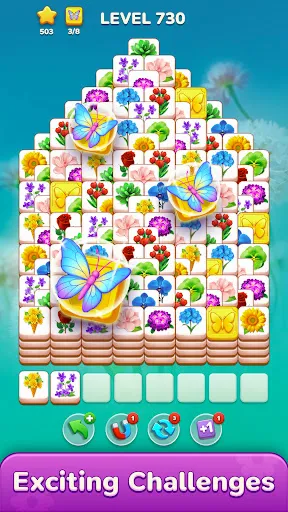 Скриншот 2 — Blossom Master: плитки маджонг