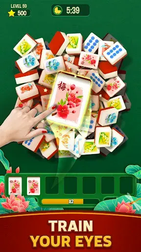 Скриншот 1 — Mahjong Triple 3D - Tile Match