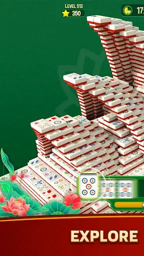 Скриншот 4 — Mahjong Triple 3D - Tile Match