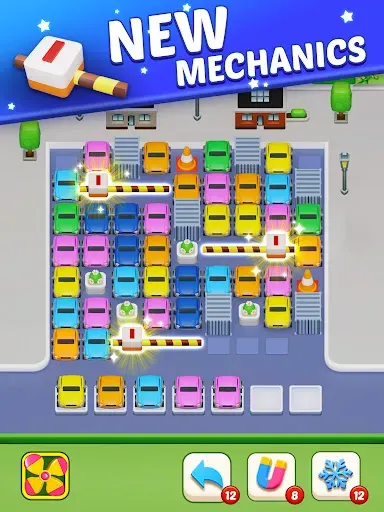 Скриншот 8 — Triple Car Jam 3D: Car parking