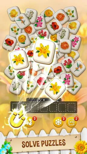 Скриншот 1 — Flower Match: Blossom Tile