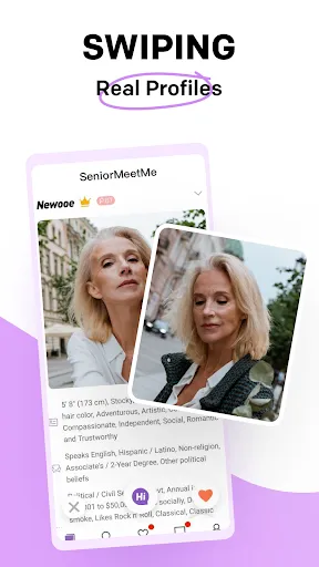 Скриншот 1 — Mature Dating - Senior Meet Me