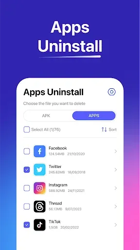 Скриншот 3 — Uninstall Apps & Apk